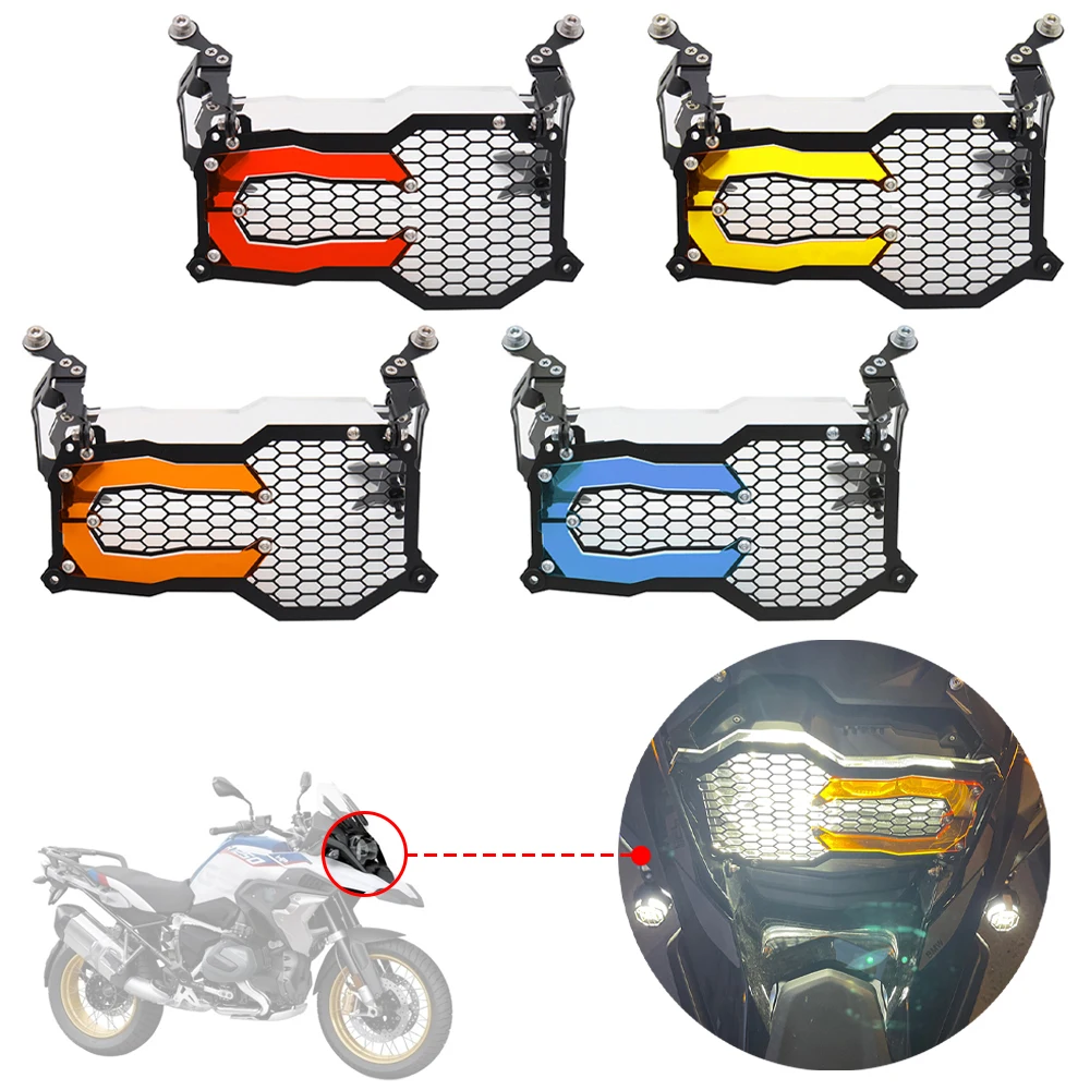 

R1200GS R1250GS Motorcycle Headlight Front Lamp Light Guard Protector Cover Grille For BMW R 1200 1250 GS LC ADV Adventure