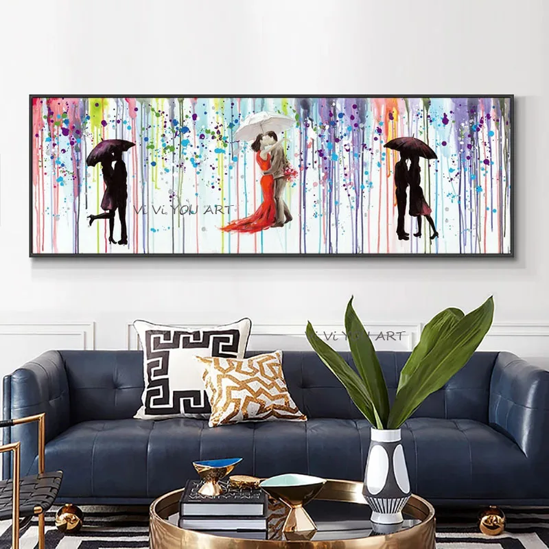 

100% Hand Painted Oil Painting Hand Made Figures Abstract On Canvas Modern Wall Art For Living Room Home Decor Frameless