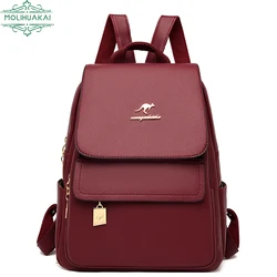 2022 New Designer Backpack Women High Quality Cow Leather Backpack Large Capacity School Bags for Girls Large Travel Backpack