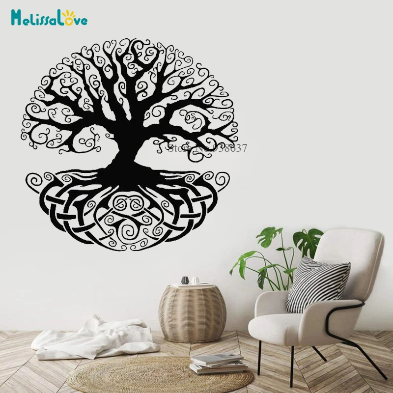 Big Size Life Tree Kabbalah Symbol Living Room Bedroom Decal Home Window Decor BB188