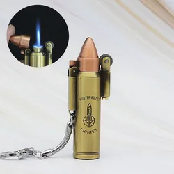 Bullet Torch Turbo Lighter Metal Butane Cigar Lighters Retro Gas Cigarette 1300 C Windproof Lighter Smoking Accessories