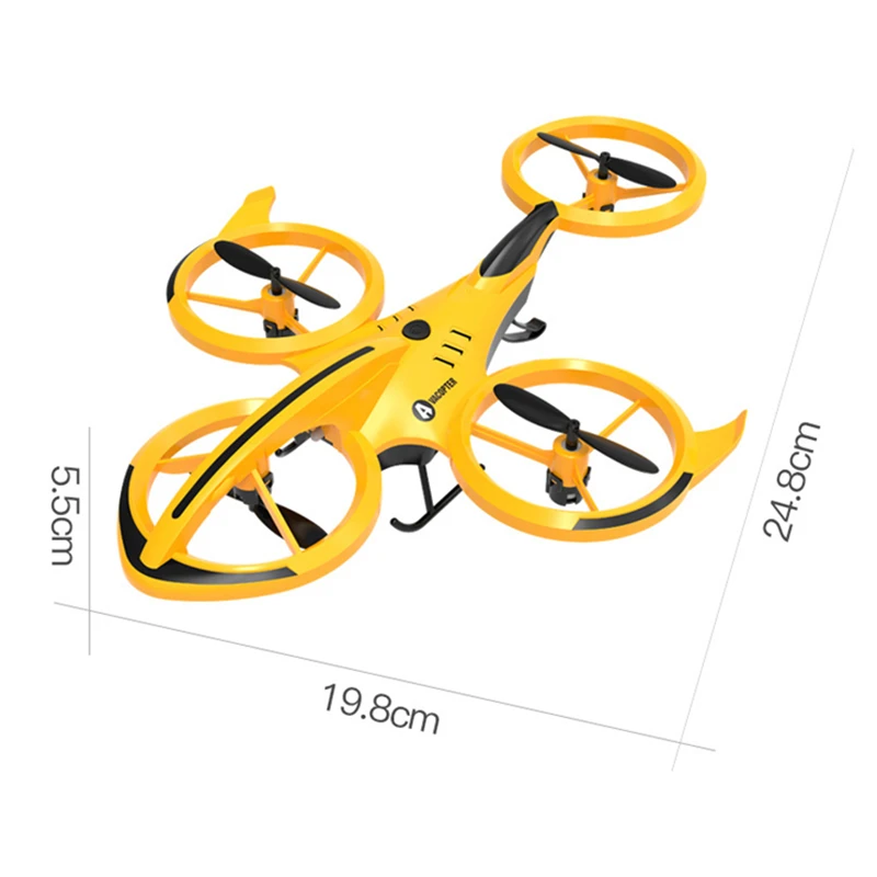 Stunt Remote Control Drone Air Pressure Altitude Hold Mini Indoor Throw To Flight Leapfrog Quadcopter aereo giocattolo RC per bambini