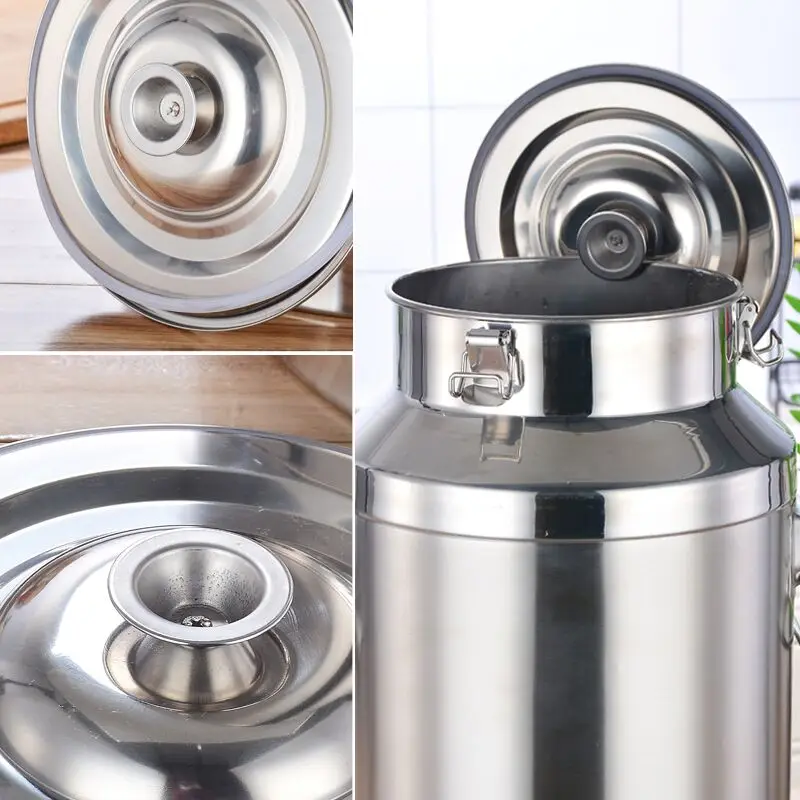 Milk Barrel Stainless Steel Fermenters Wine Fermented Beer Fermenters Sealing Oil Barrel Tea Canister Storage Pot Container