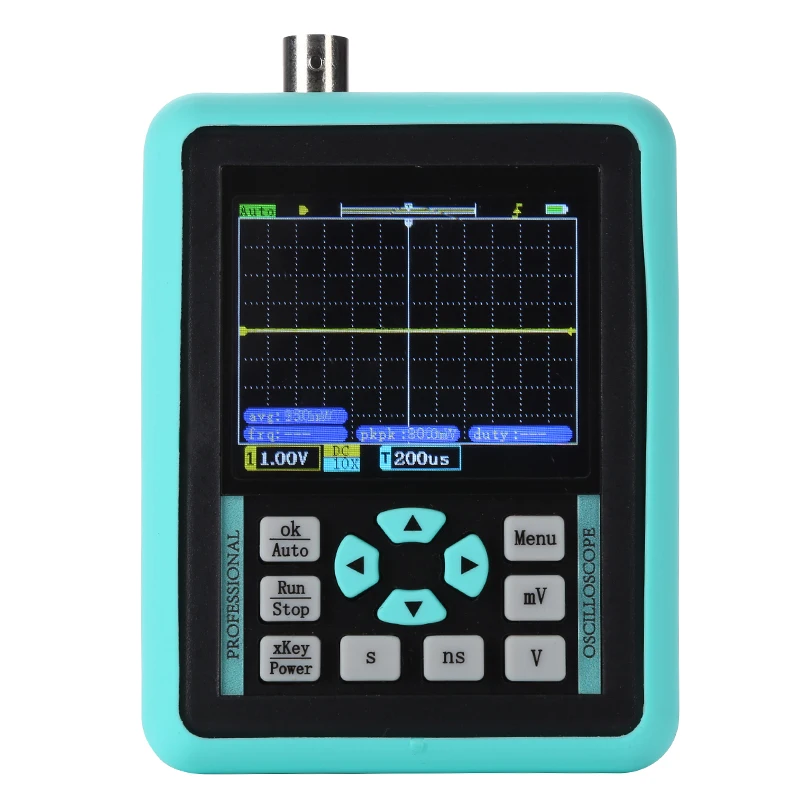 

New 2.4 inch Display Digital Oscilloscope 500MS/s Sampling Rate 120MHz Analog Bandwidth ARM+FPGA+ADC