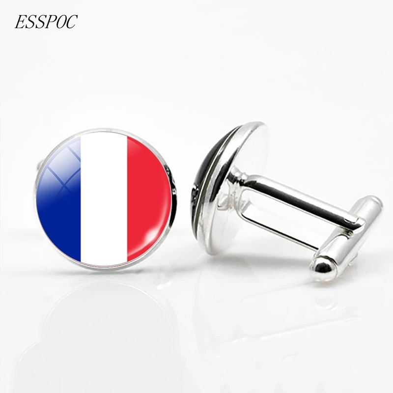 UK Flag Cufflinks Europe Country National Flag France Italy Spain Poland.Netherlands Russia Flag Men Wedding Cufflinks