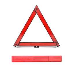 Car Accessories Coche Emergency Breakdown Warning Triangle Red Reflective Safety Hazard Tripod Folded Stop Sign Reflector Strip
