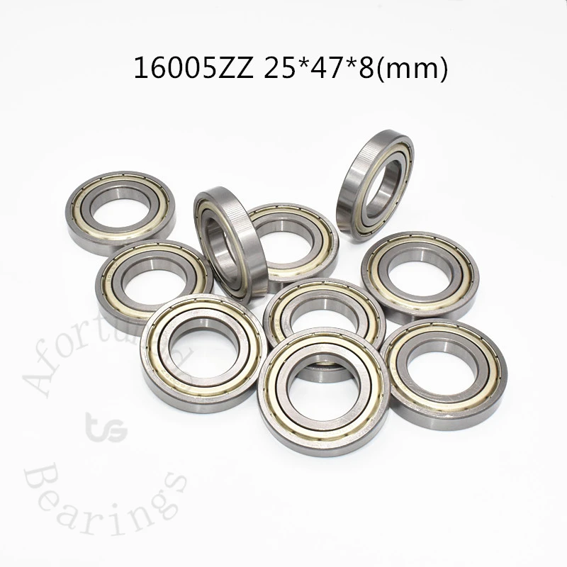 

16005ZZ 25*47*8(mm) 1Piece bearing 16005 16005ZZ metal sealing type chrome steel deep groove bearing