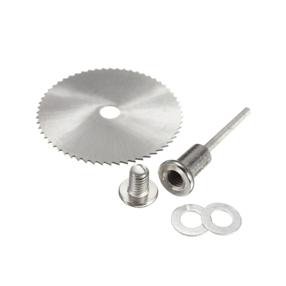 Mini utensile rotante a lama circolare HSS per taglierina in metallo Dremel Set di utensili elettrici dischi da taglio per legno trapano mandrino Cutoff 22-60mm