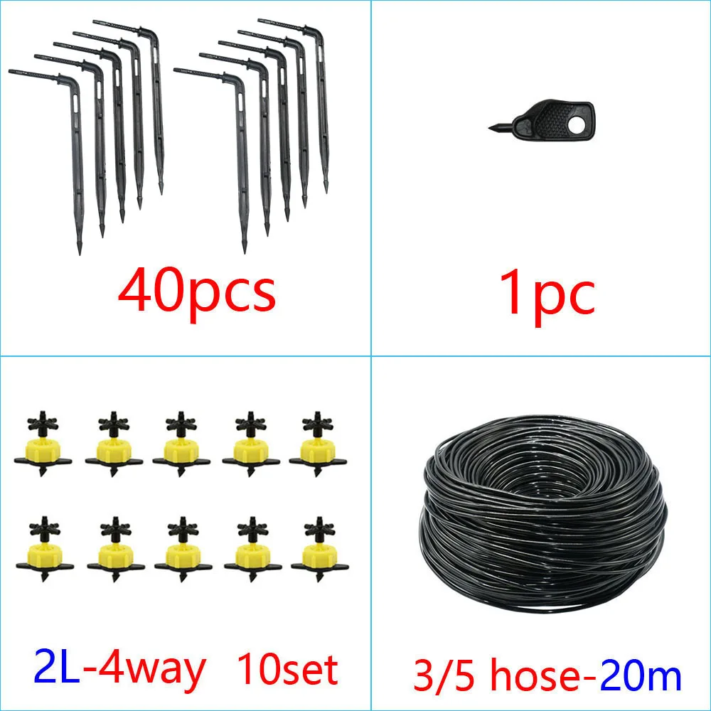 2L/4L/8L System nawadniania kropelkowego szklarni 2/4-Way kroplownik do nawadniania nadajnik System nawadniania rośliny doniczkowe strzałka