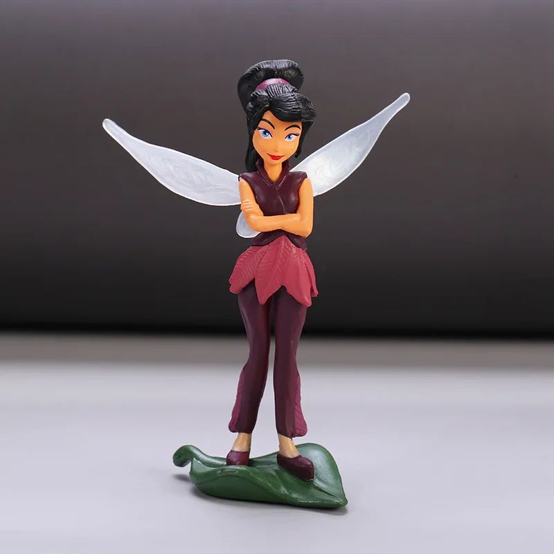7-teiliges Cartoon-Tinkerbell-Blumen-Feen-Elfen-Prinzessin-Anime-Actionfiguren-Set, Mini-Modell-Puppen-Spielzeug, Halloween-Geburtstagsgeschenk – Detail 6