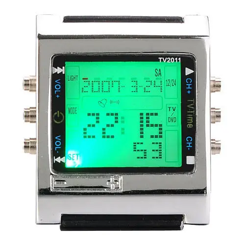 TVG-relojes digitales Led para hombre, pulsera deportiva con alarma, Dial cuadrado, Control remoto, DVD y TV, a la moda