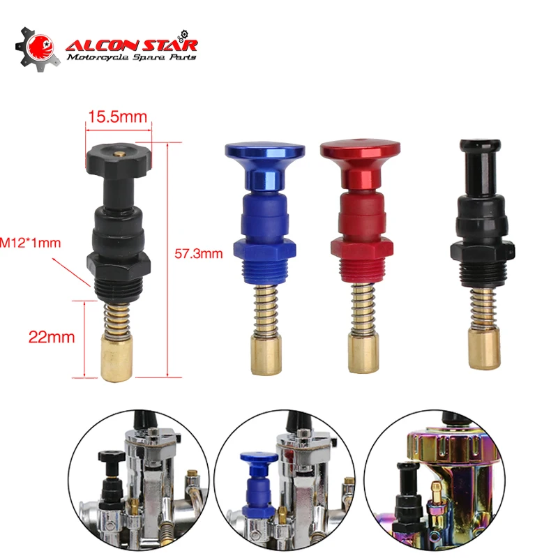 Alconstar Throttle Valve Assembly Concentrated Handle Manual Valve Control Switch Fit for Keihin PWK PE24 28 30 32 34 36 38 40mm