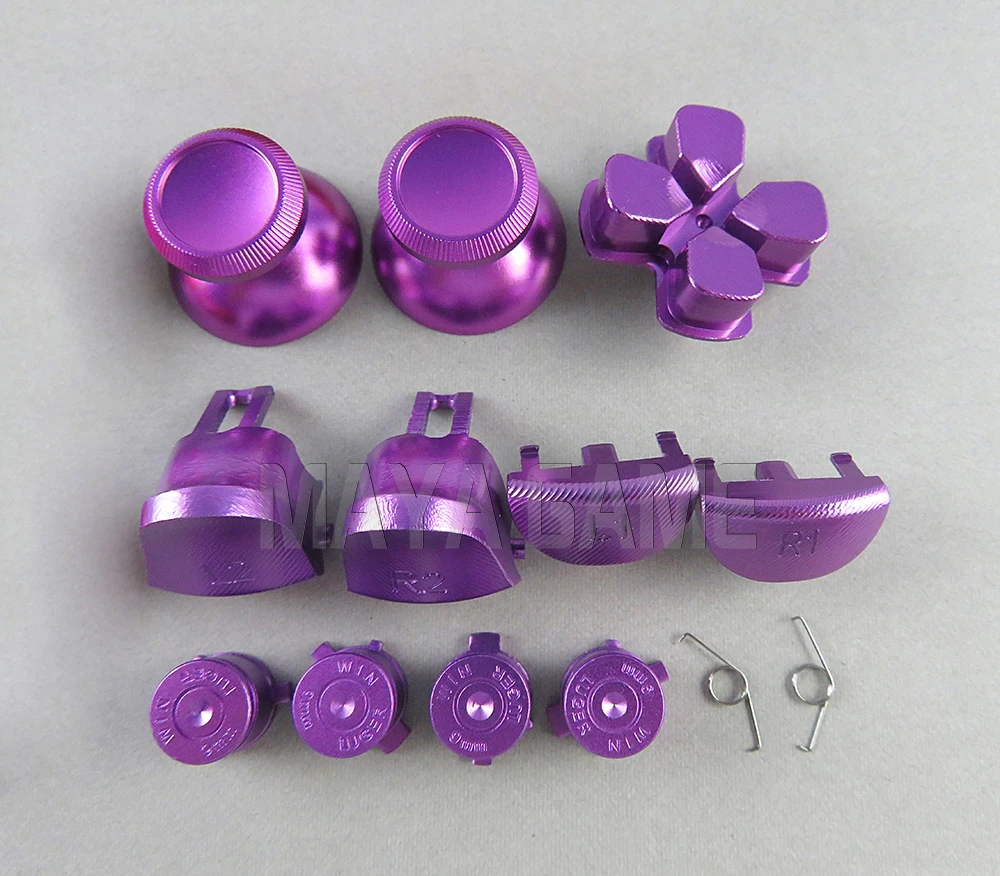 カスタマイズされた金属製サムスティックアナロージュコントローラー,ボタン,Sony PS4 Pro用dパッド,V2, 8色から選択,5セット,4.0