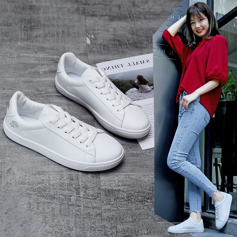 Women Tennis Shoes 2019 Tenis New Blancos Gym Sport Shoes Female Stable Athletic Fitness Flat Sneakers Trainers Tenis Plataforma