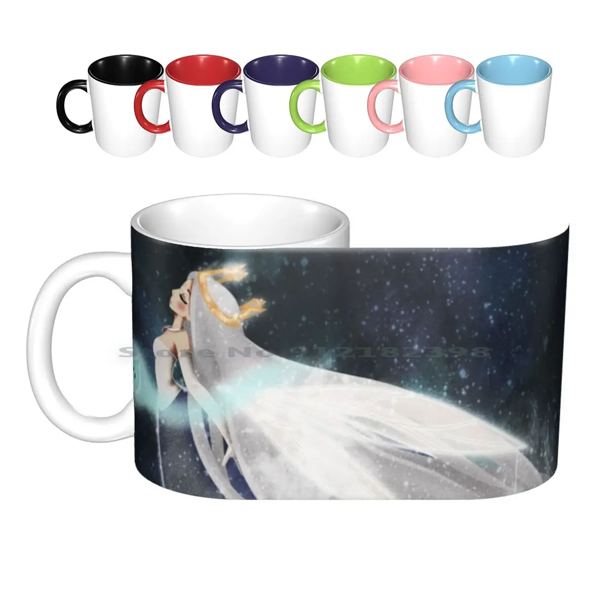 Child Of Light-Dark Aurora ( Sky ) Ceramic Mugs Coffee Cups Milk Tea Mug Child Of Light Aurora Igniculus Videogames Girls