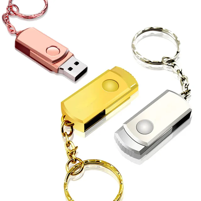 Hot Sale Pen Drive Pink Metal USB Flash Drive Key Ring USB Stick High Speed Pendrive Memory Stick 32GB 16GB 64GB 8GB Memoria Usb