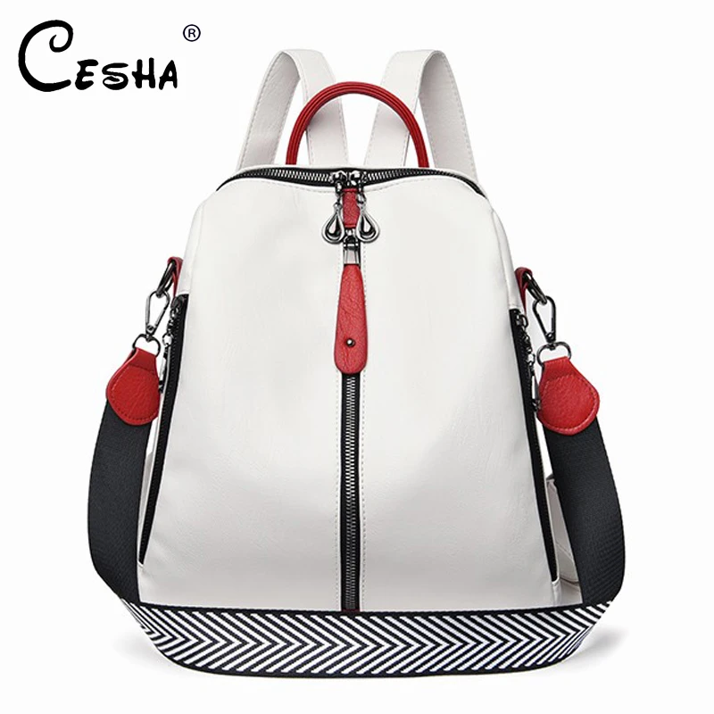 Luxury Designer Soft Leather Women Backpack High Qualtiy Durable Leather Backpack Fashion Large Capacity Female Travel Backpack