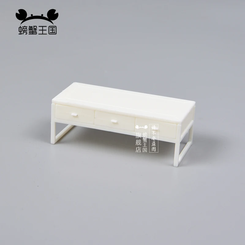 5 Chiếc 1:25 Trung Quốc Phong Cách Bàn Trà Nhựa Mô Hình DIY Nhà Búp Bê Đồ Gỗ Đồ Chơi Mô Hình Thu Nhỏ Phụ Kiện Búp Bê