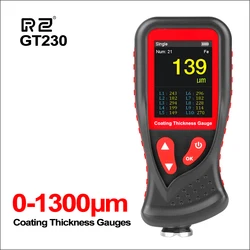 RZ Thickness Gauge Meter Paint Coating Digital Thickness Gauge Car Film Thickness Gauge Tester Rechargeable Thickness Gauge