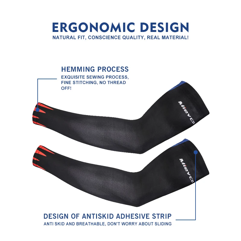 Sport Arm Hülse Kompression Manguito Rockbros Radfahren Sommer UV Schutz Fahrrad Manschetten Volleyball Tattoo Abdeckung Luvas Ciclismo – Detail 9