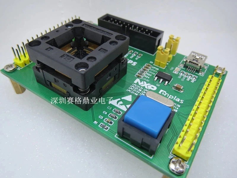 Original NXP IC Test Seat LPC2131 LPC2132 Burning Programm LPC2134 LPC2136 LQFP64 Socket Adapte