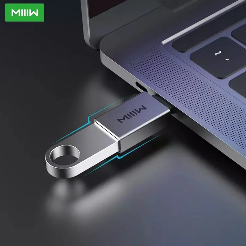 Youpin miiiw tipo-c para usb adaptador usb 3.0 interface de transmissão de energia otg conector para xiaomi huawei samsung