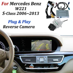 Car HD Backup Parking Camera For Mercedes Benz S Class W221 2005~2009 To 2013 OEM Screen Upgrade Front Rearview Camera Decoder