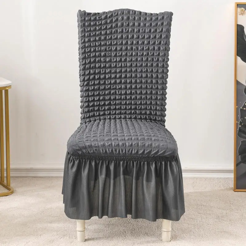 

Bubble Lattice Elastic Chair Covers Spandex Chair Covers For Kitchen/Dining Room Office Chair Cover With Back