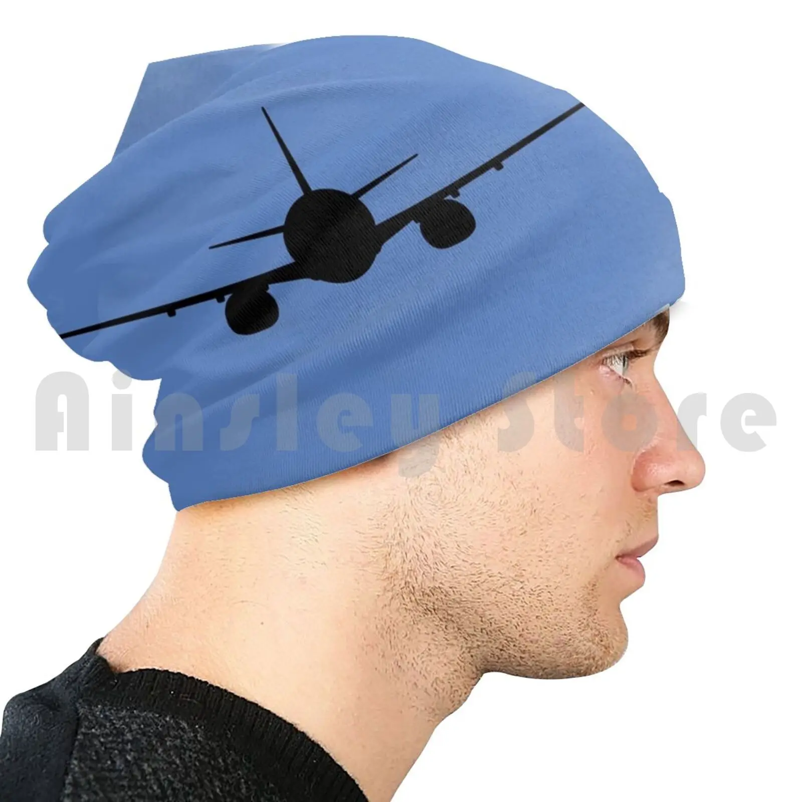 Chapéu Hip Hop Knit para Jet Airplane, Gorros de Boeing 737 Max, Boeing 737