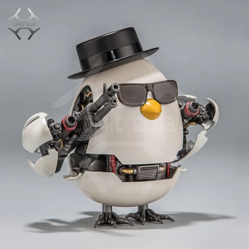 COMIC CLUB IN-STOCK Super Cute Fanmade Alloy Chicken Robot Action Figure Toys