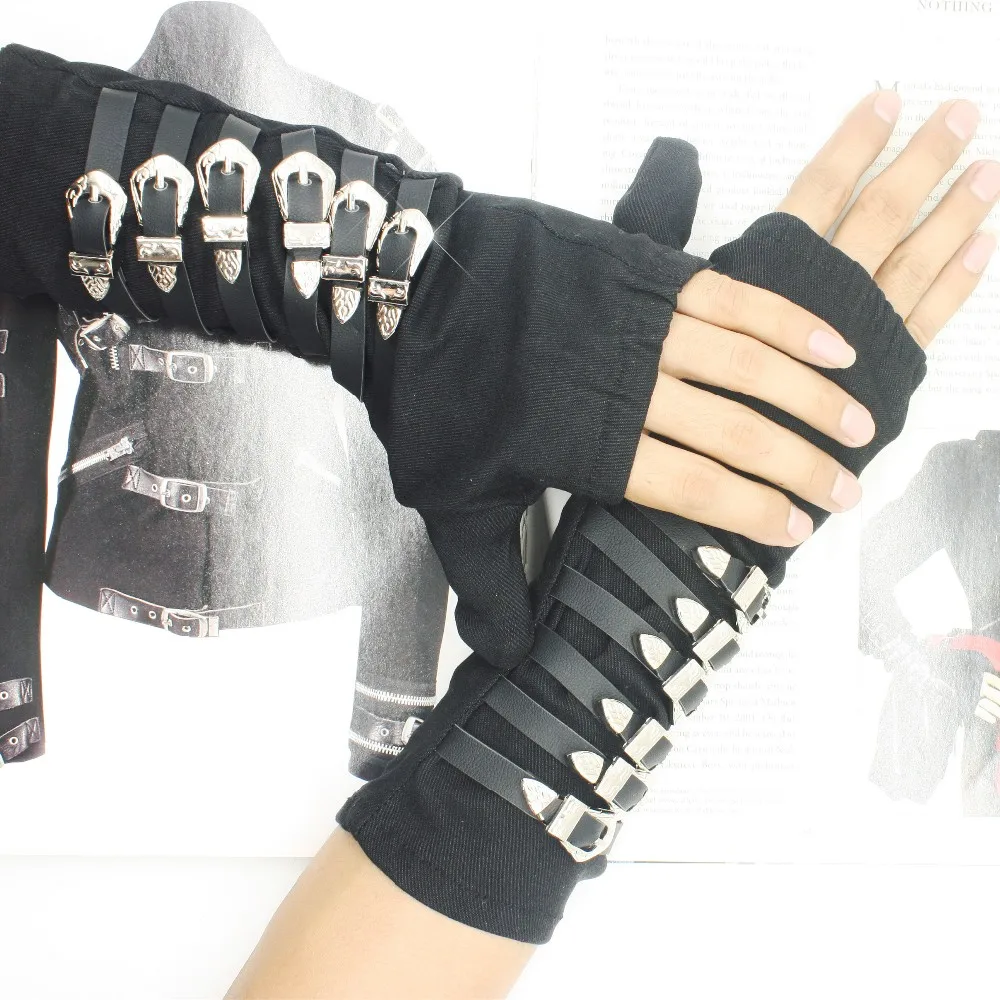 Classic Jackson BAD Tour Punk Dirty Diana bracciale guanto nero cotone