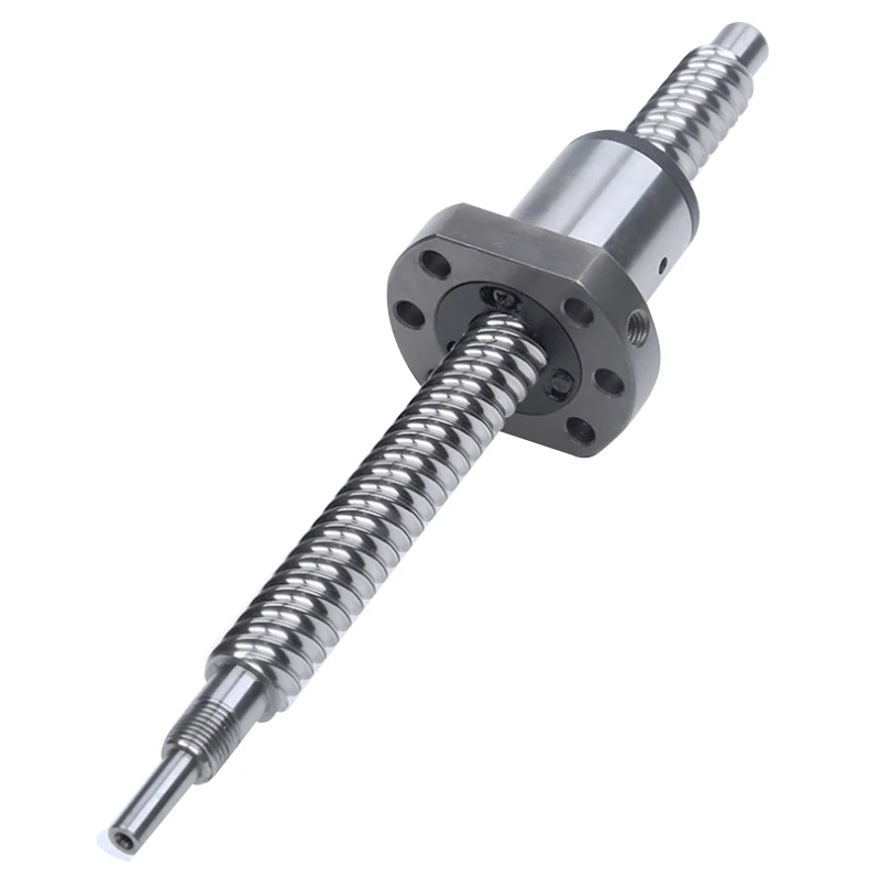 1PC Precision SFU SFS Ball Screw 1205/1210/1605/1610/1616/2005/2010/2020/2505 150-1150mm+Single Flange Mute Small Noise Ball Nut