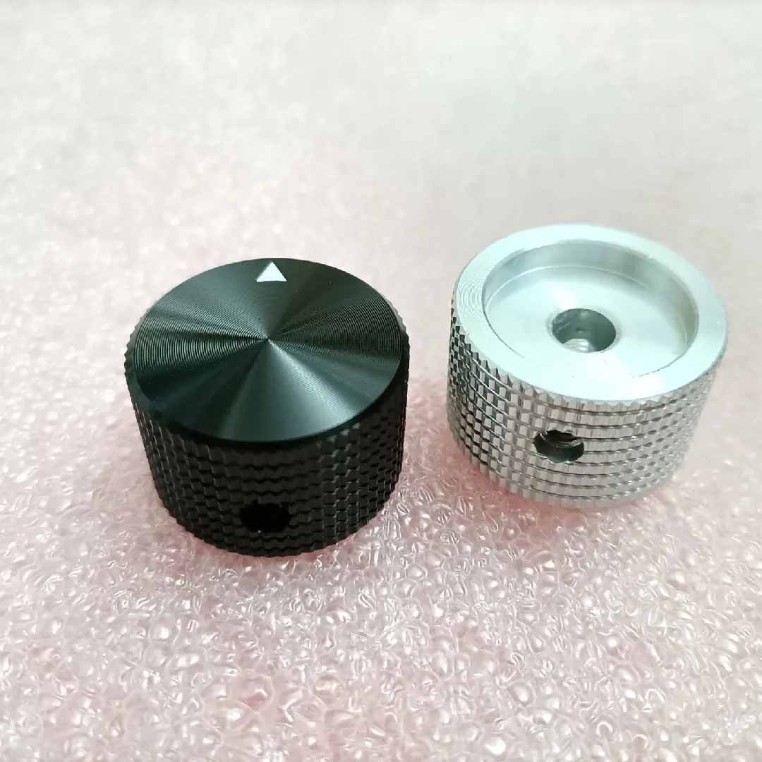 1pcs 25*15 Aluminum Alloy Knob With Screw Fixing Universal Knob 6mm Rachis / Circular Shaft / Semiaxis Aluminum Amplifier Knob