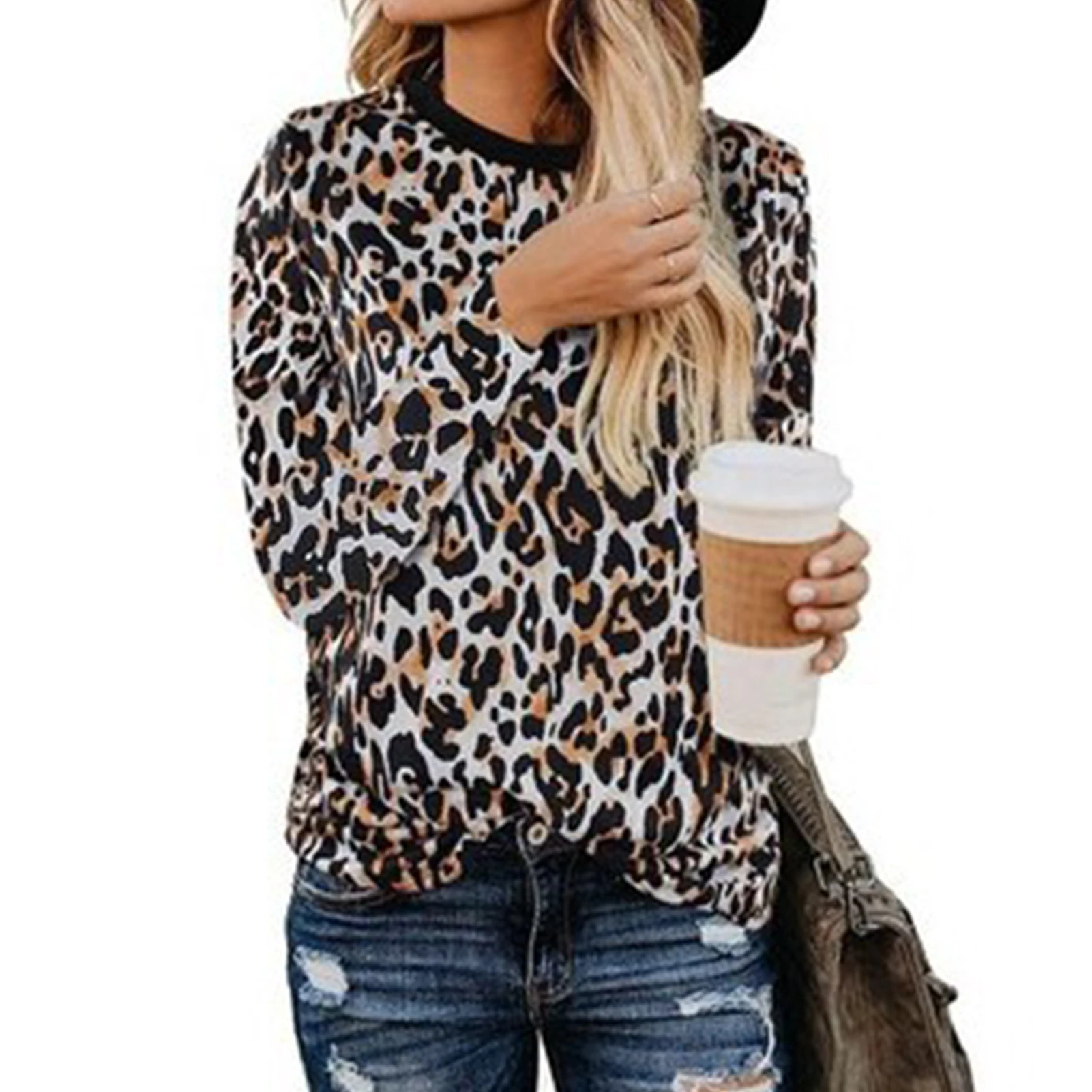 Fashion Women Striped Sweater Autumn Winter O Neck Long Sleeve Sweater Knit Leopard Zebra Stripes Pullover femme jersey mujer