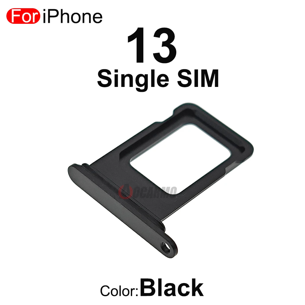 Aocarmo For Apple iPhone 13 SIM Card Tray Holder Slot Drawer Replacement Parts Black Silver Pink Blue Red Green