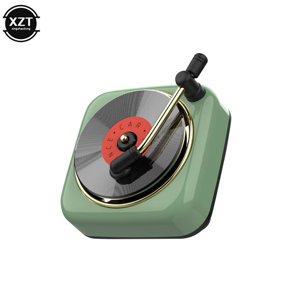 Retro Car Freshner Air Vent Outlet Clip Perfume Record Player Aromatherapy Vinyl Spin Phonograph Essential Oil Smell Diffuser