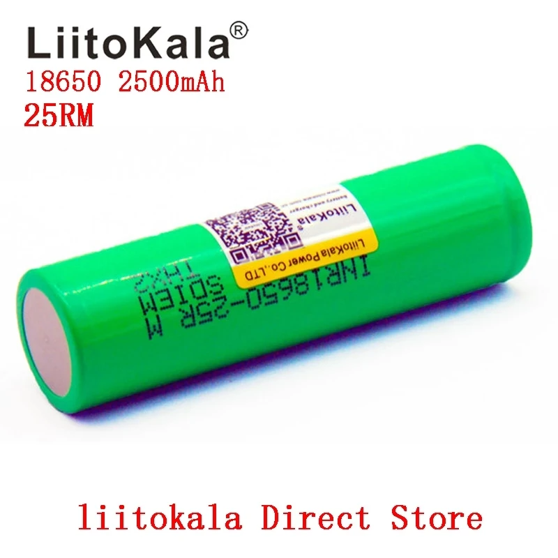 10-40PCS Liitokala Original 3.6V 18650 2500mAh battery INR18650 25 RM 20A discharge lithium batteries