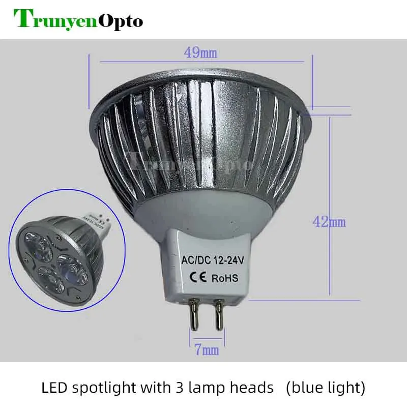 12V LED Spotlight สำหรับเลเซอร์เครื่องเชื่อมเลเซอร์เสริมประหยัดพลังงานไม่ร้อนสีฟ้าและแสงสีขาว