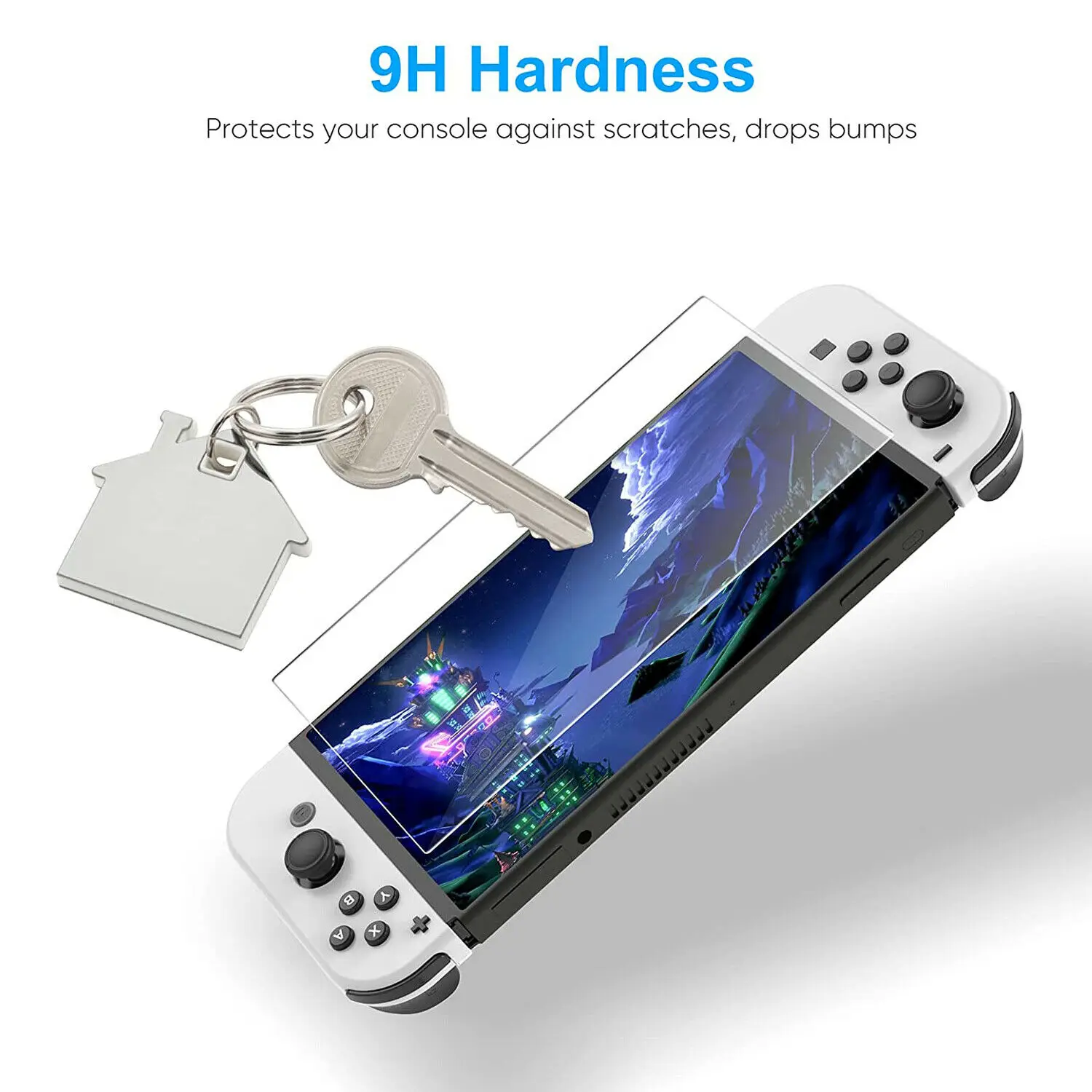 ฟรีโปร่งใสชัดเจนแบบ HD ป้องกันหน้าจอฟิล์มกระจกนิรภัยบางเฉียบสำหรับ Nintendo สวิทช์ OLED คอนโซลอุปกรณ์เสริม