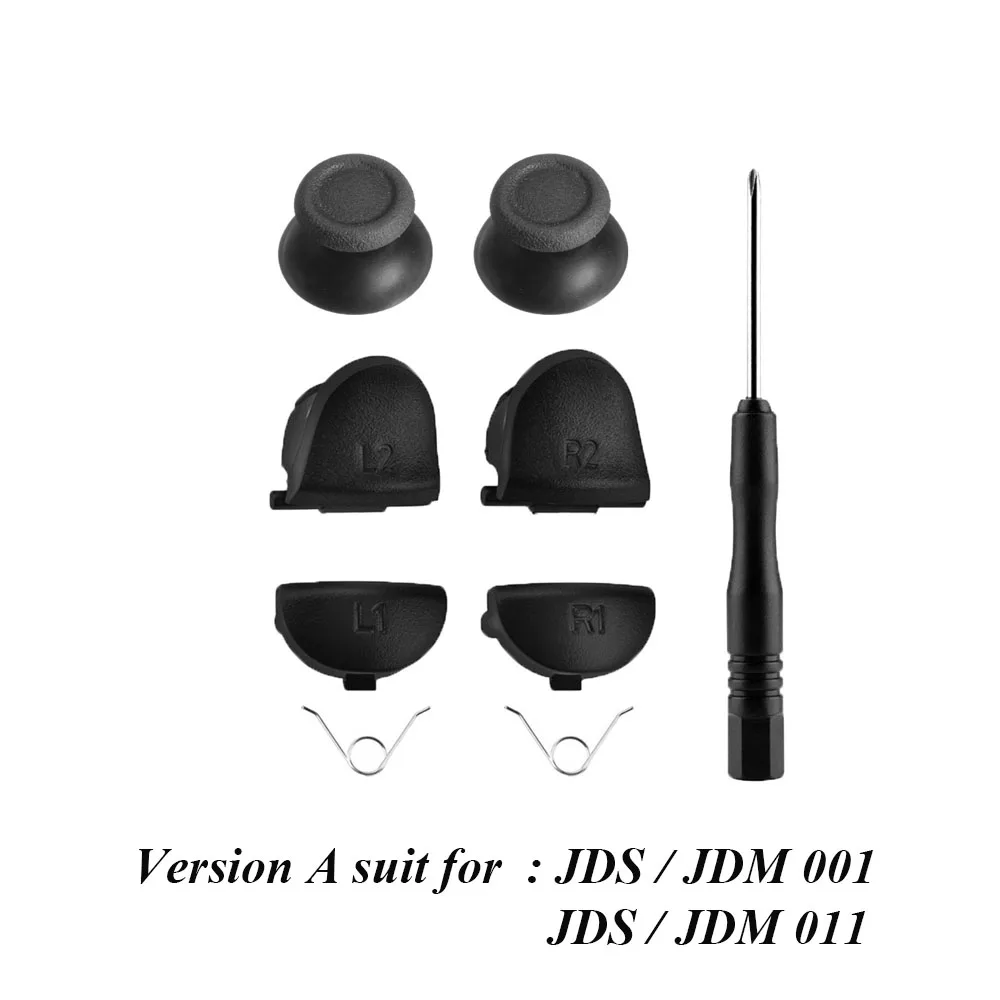 IVYUEEN 9 Trong 1 Analog Ngón Tay Cái Gậy Chụp Hình Cho Máy Chơi Game PlayStation 4 PS4 Pro Slim Bộ Điều Khiển L1 R1 L2 R2 Nút Kích Hoạt cho Tay Cầm Dualshock 4 Sửa Chữa