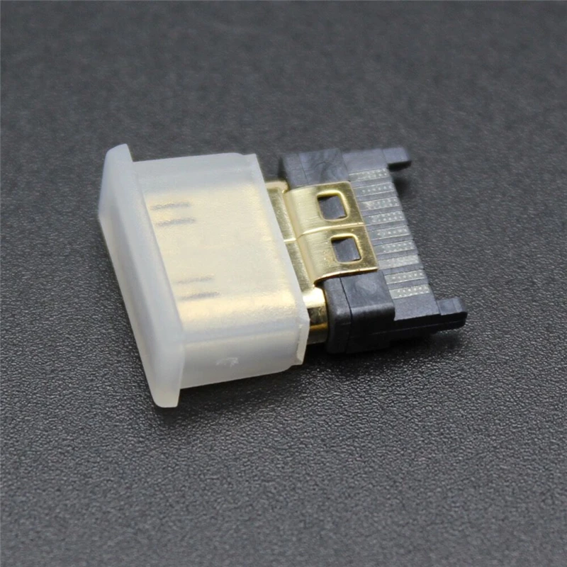 HDMI-Cプラグデジタルカメラ用ダストキャップ,高解像度ケーブル,男性用保護カバー,酸化防止シース,100個