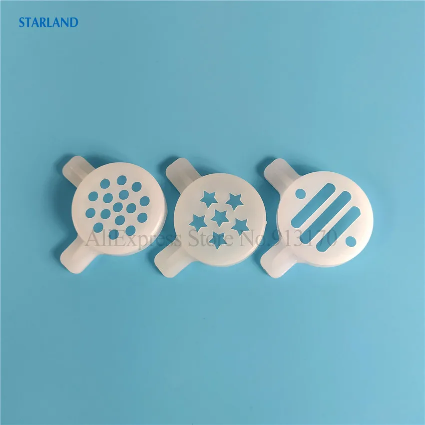 5 in 1 Ice Cream Modeling Lids Spare Part Magic Shape Caps Soft Serve Ice Cream Machines Fittings 29mm Inner Diameter