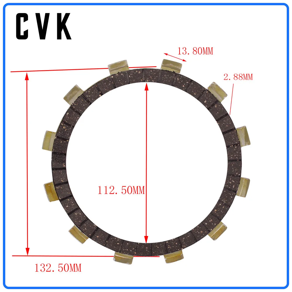 CVK 1 Set 7 PCS Clutch Disc Friction Plates Engine Clutch Plates For Yamaha XJR400 FZ600 XJ600 FJ600 TDM850 YX600 XTZ750