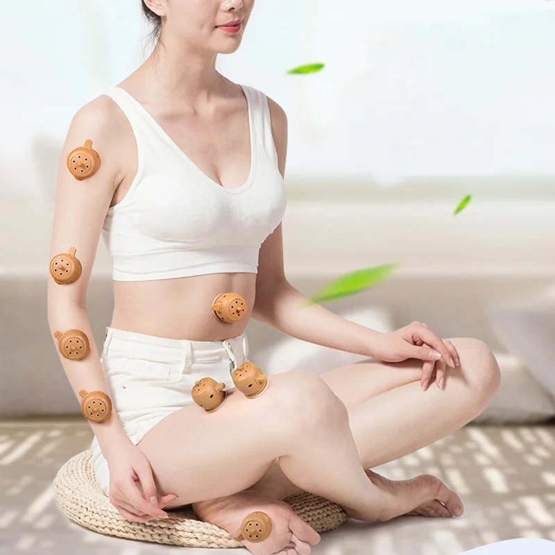 Moxibustion Doos Moxa Sticks Mini Bijvoet Buis Brander Acupunctuur Therapie Punt Lichaam Warm Massage Verwarming Behandeling Pijnbestrijding