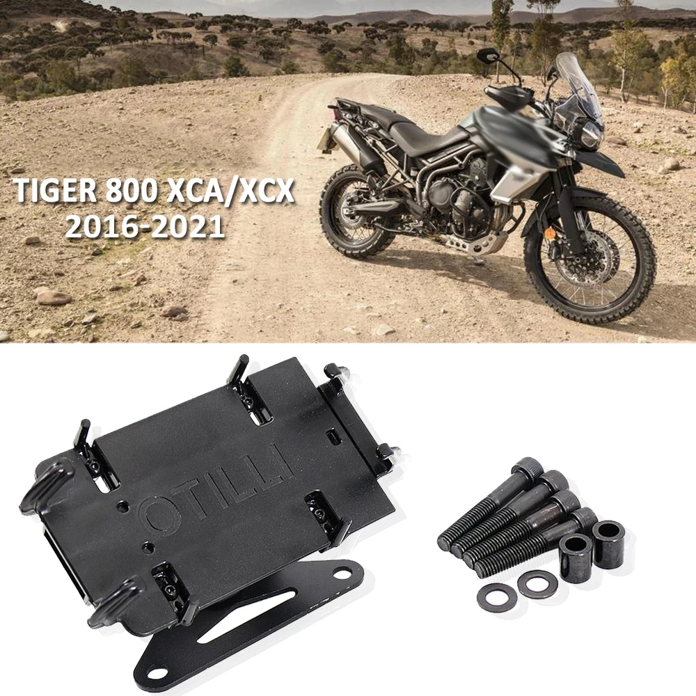 Motorcycle Navigation Bracket GPS Plate Bracket Phone Holder USB Fit For Tiger 800 XCA/XCX 2016-2021 2020 2019 2018 2017