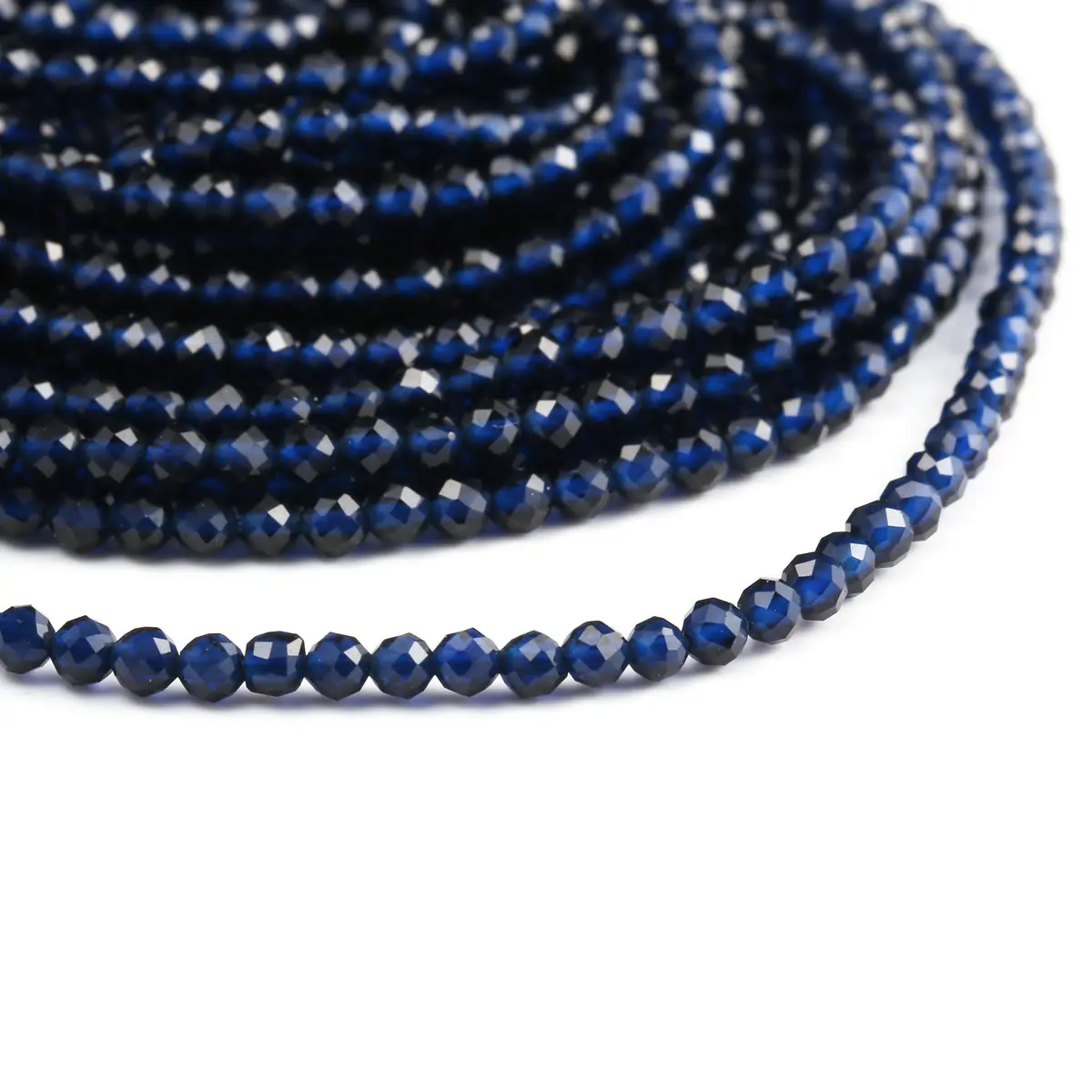 

Natural Crytstal Blue Spinels Beaded 2 3mm Small Faceted Loose Beads for Jewelry Making DIY Bracelet Necklace Accessories