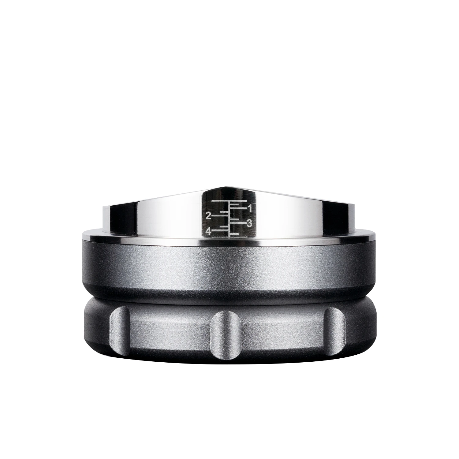 58.5mm Manual Barista Powder Hammer Espresso Latte  Coffee Tamper Distributor Stainless Steel Middle-Line Base Leveler Tool