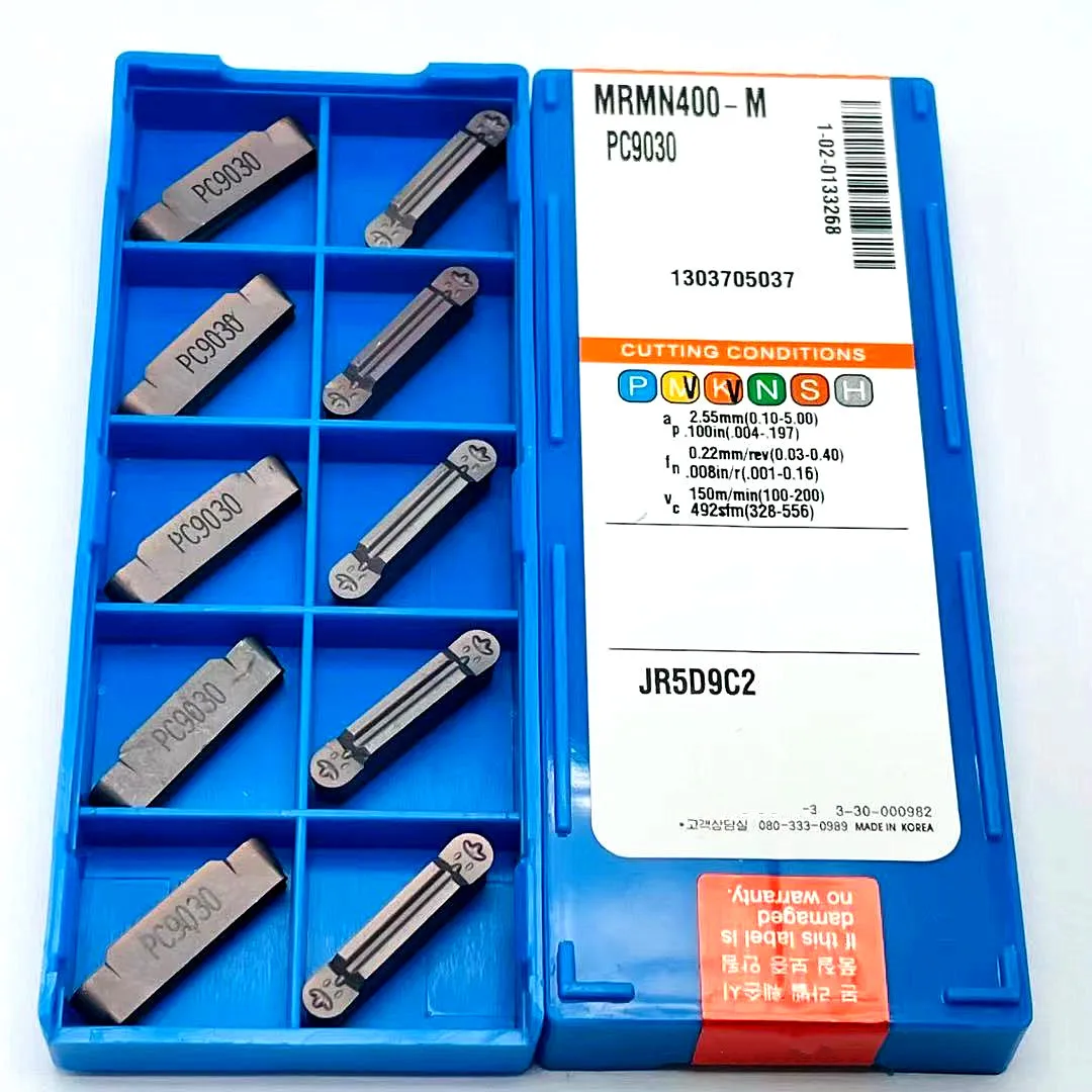 10 pz MRMN300 MRMN200 MRMN400 PC9030 inserti in metallo duro per la lavorazione di scanalature ad arco, scanalatura, utensili di tornitura, utensili per scanalatura