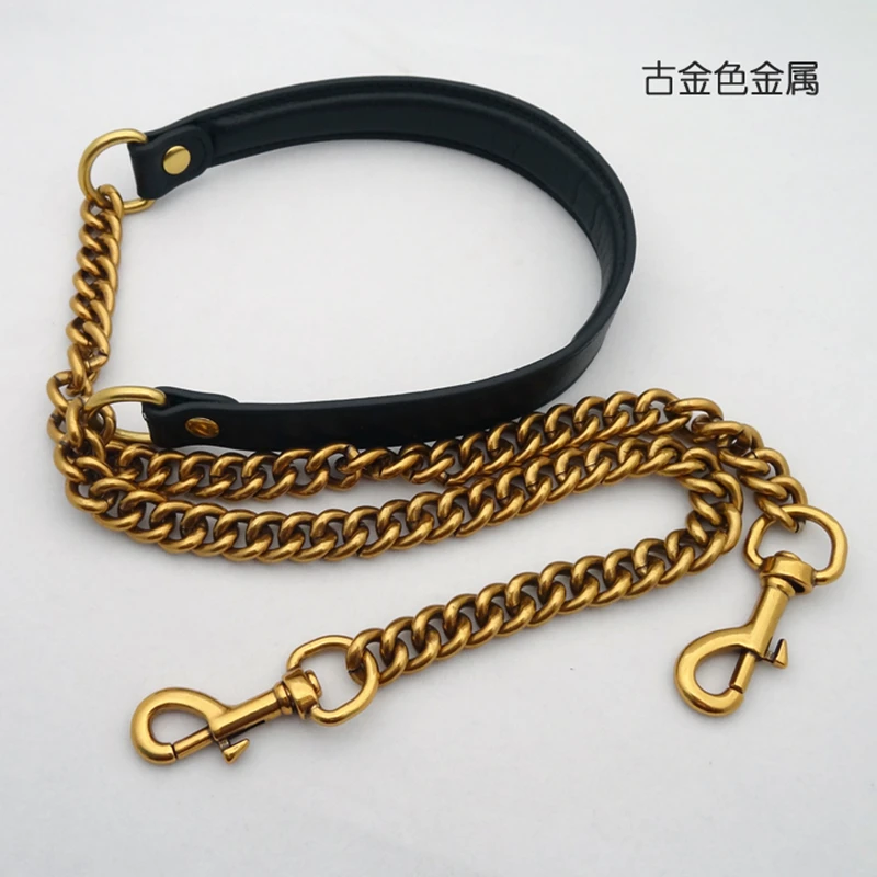 13mm Shoulder Bag Chain Aluminum Chain with Leather Bag Chain Clasp Bag Parts Hardware Messenger Bag Chain Buckle  High Quality