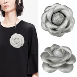 2020 Luxury Big Brooches for Woman Scarves Buckle Pin Cloth Art Fabric Flower Brooch Fashion Clothing Jewelry Accessories Gifts